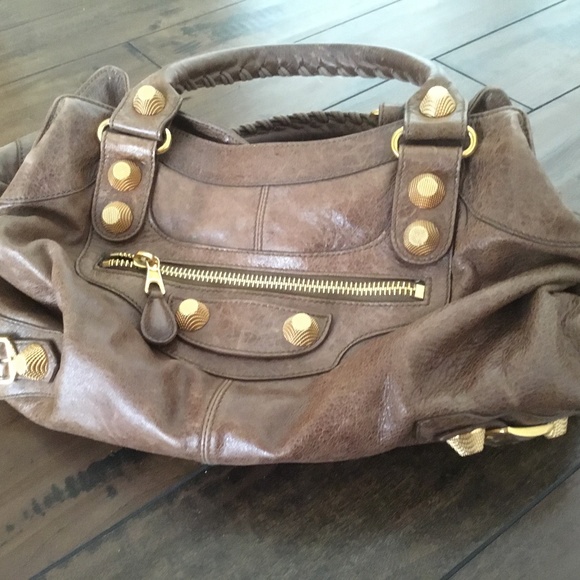 Balenciaga Brown bag with gold hardware - Picture 4 of 8